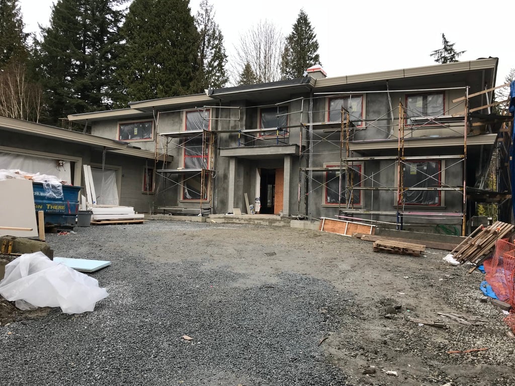 Exterior masonry, Stucco, Soffits, Taylor Way. West Vancouver